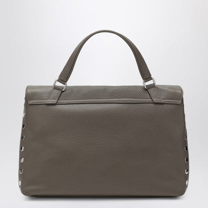 Zanellato Postina Medium Grained Leather Handbag Grey