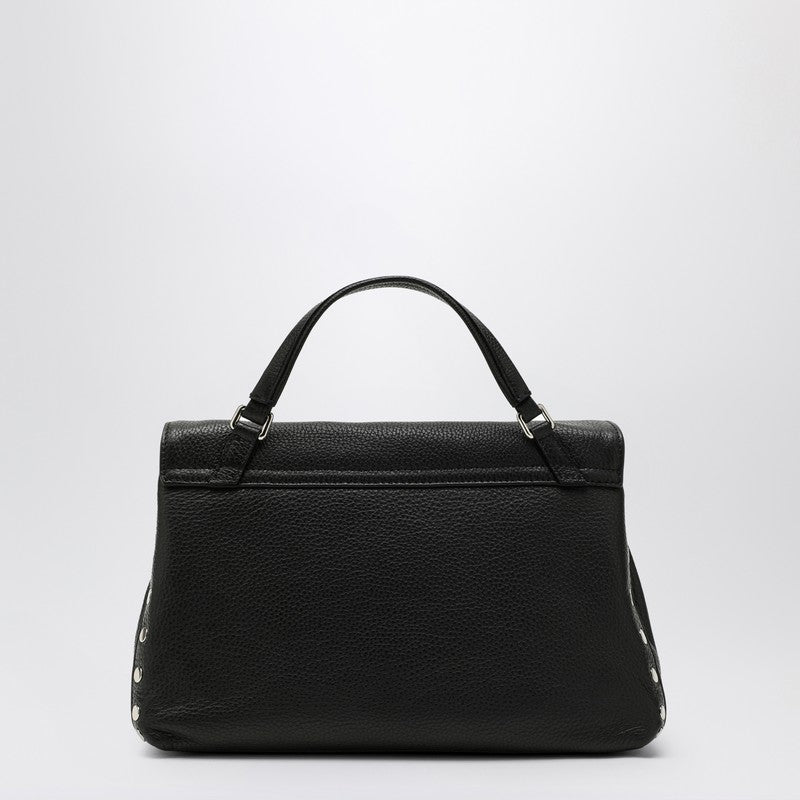 Zanellato Small Postina Leather Top Handle Bag Black