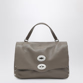 Zanellato Postina Small Grained Leather Bag Grey