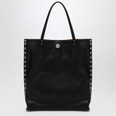 Zanellato Medium Leather Tote Bag with Double Handles Black Black