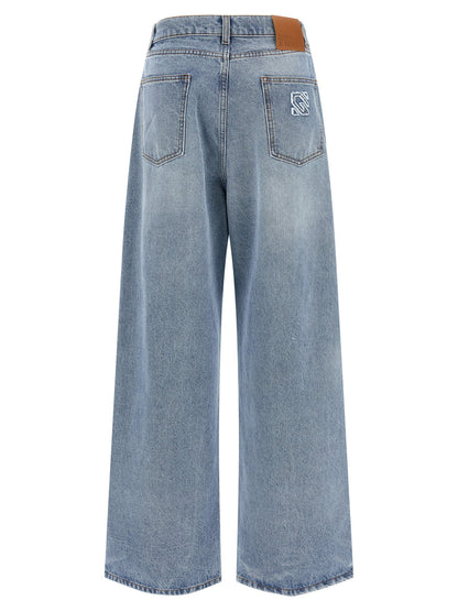 Giuseppe Di Morabito Crystal Jeans Light blue