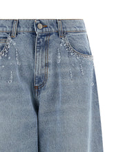 Giuseppe Di Morabito Crystal Jeans Light blue