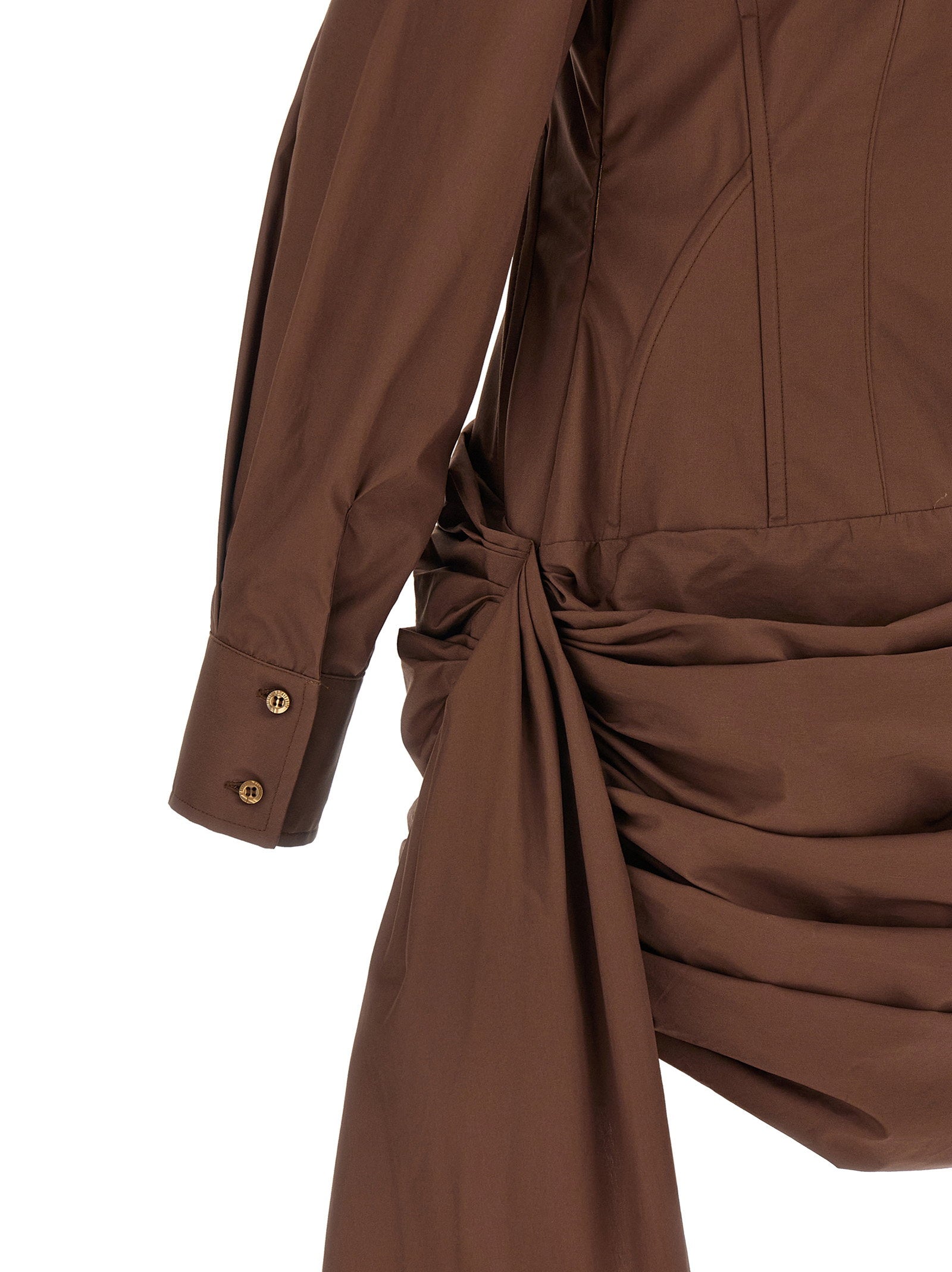 Giuseppe Di Morabito Chemisier Dress Brown