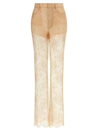 Giuseppe Di Morabito Lace Trousers Pink