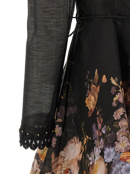 Zimmermann Vaillant Embellish Dress Multicolor