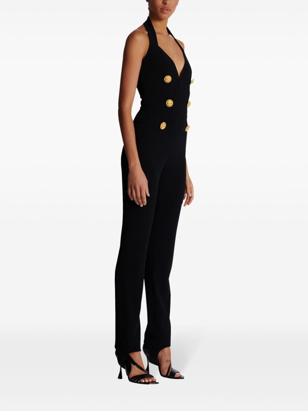 Crepe tailored jumpsuit