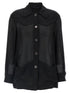 Ferragamo Semi-sheer Wool Jacket Black