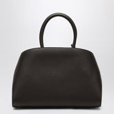Ferragamo Hug M Leather Handbag Brown