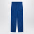 Ferragamo Electric Blue Lyocell Cargo Trousers Blue