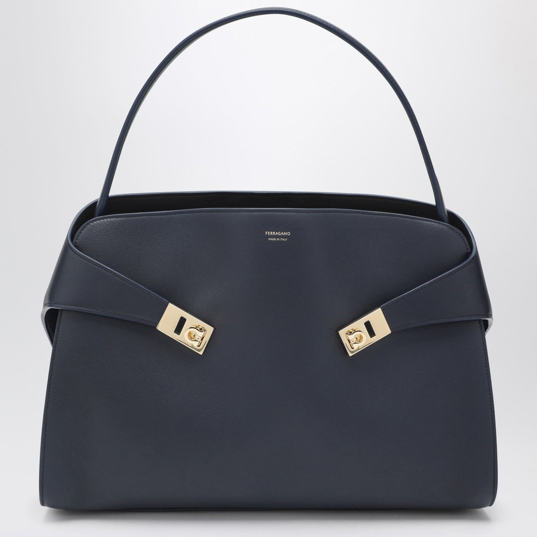 Ferragamo Medium Hug Soft Leather Bag Blue