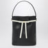 Ferragamo Bucket Bag with Bow Black Leather Black