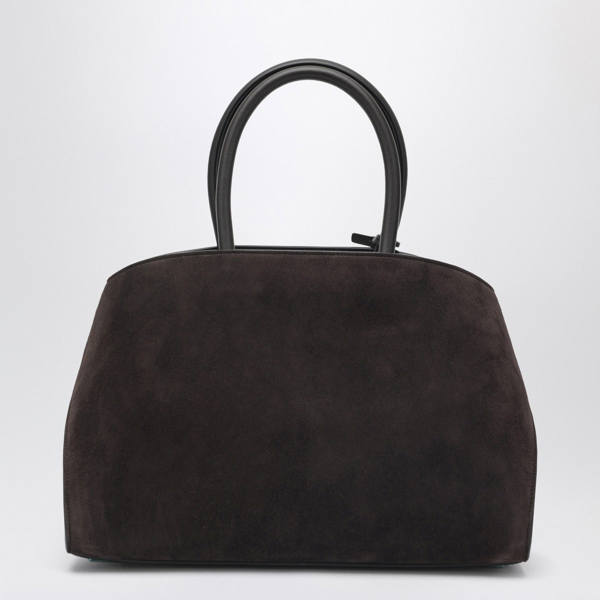 Ferragamo Hug Suede Handbag Dark Brown brown