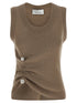 Giuseppe Di Morabito Jewel Brooch Top Beige