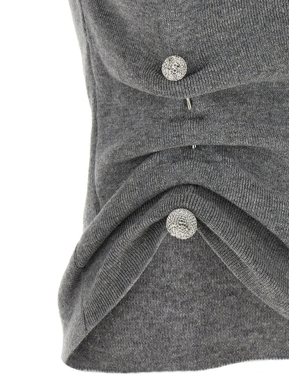 Giuseppe Di Morabito Jewel Brooch Top Gray