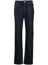 MMK Straight-Leg Chain-Detail Jeans Blue