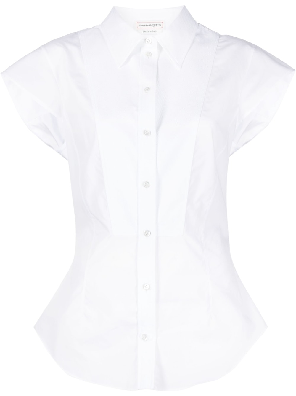 Cap-sleeve Shirts White