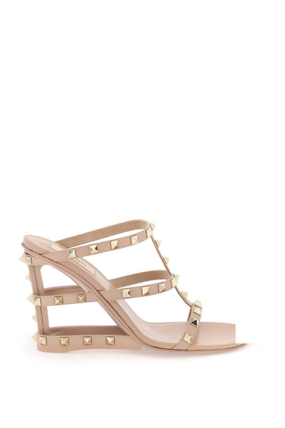 Valentino Garavani cut-out wedge mules