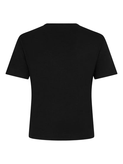 Dsquared2 Heart-Appliqué Cotton T-Shirt Black black