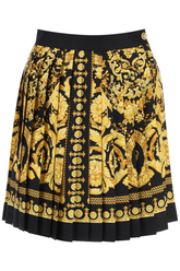 Versace barocco pleated mini skirt