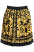 Versace barocco pleated mini skirt