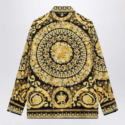 Versace Barocco Silk Twill Shirt Multicolor