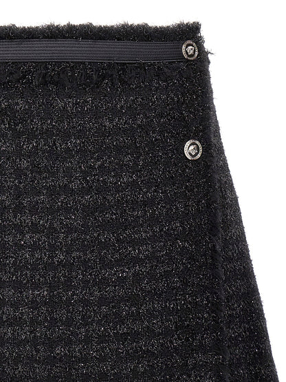 Versace Lurex Skirt Black