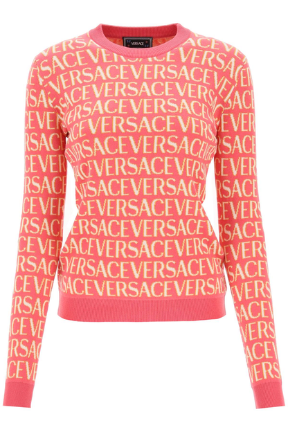 Versace Allover crew-neck Knitwear