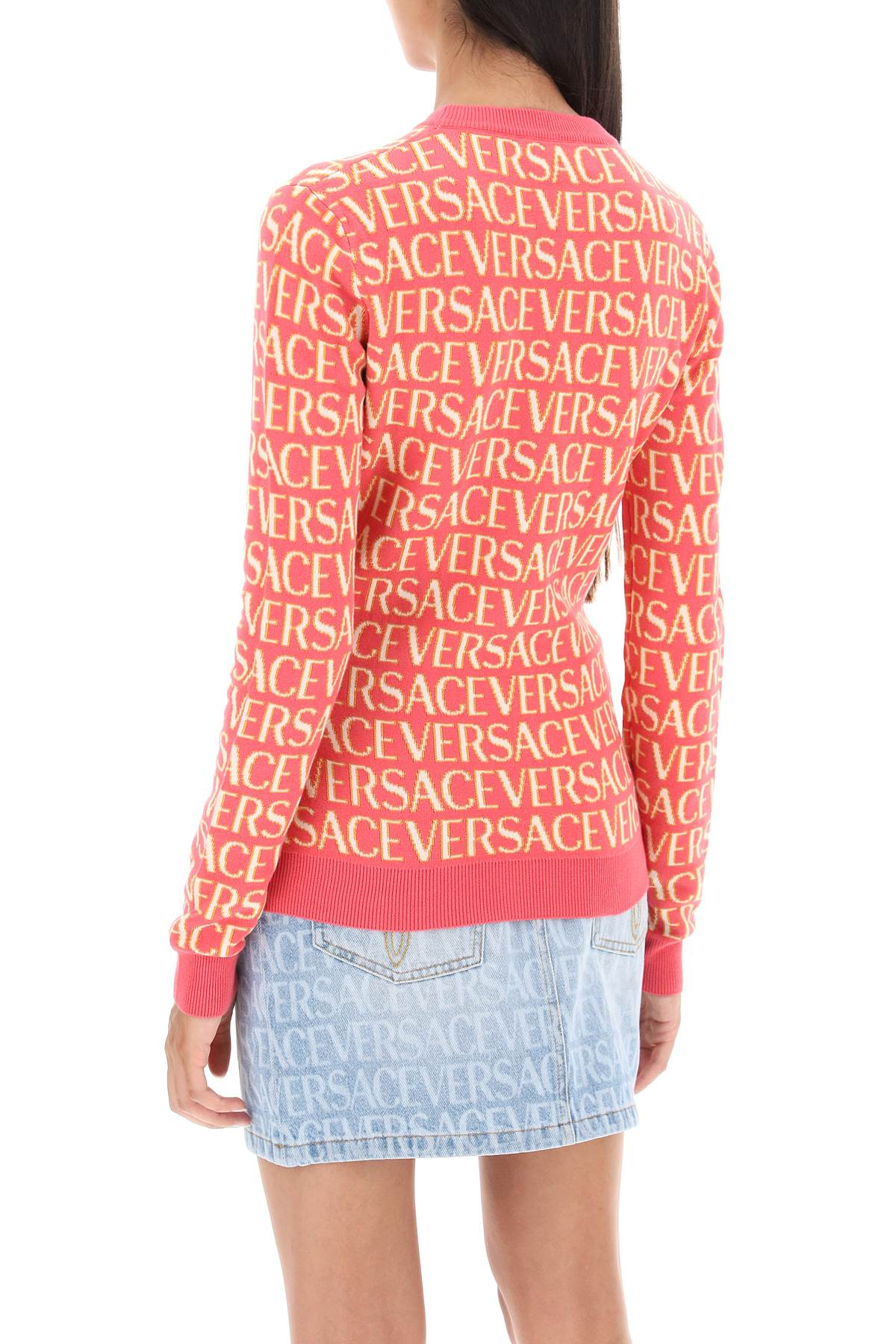 Versace Allover crew-neck Knitwear