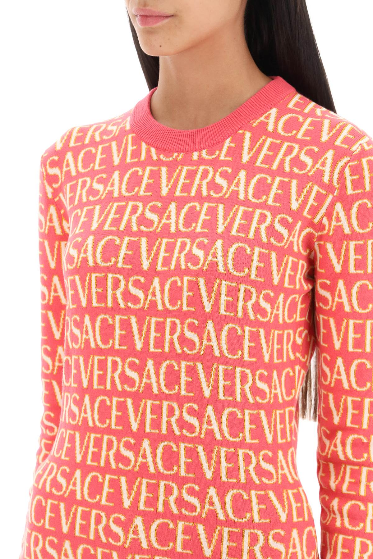 Versace Allover crew-neck Knitwear