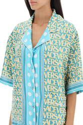 Versace Allover Polka Dot short-sleeved shirt