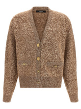 Versace Medusa 95 Button Cardigan Beige