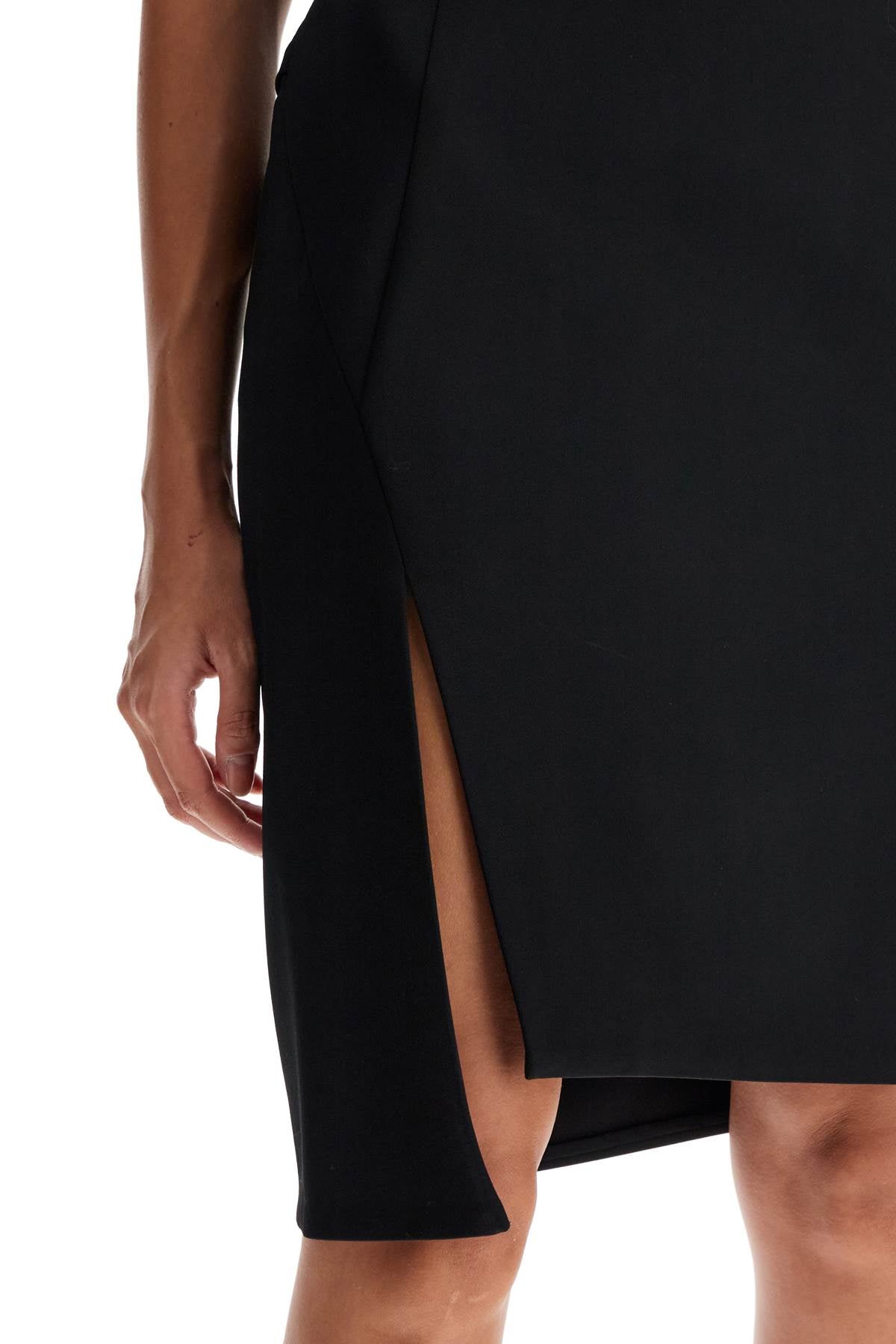 Versace asymmetric midi skirt black