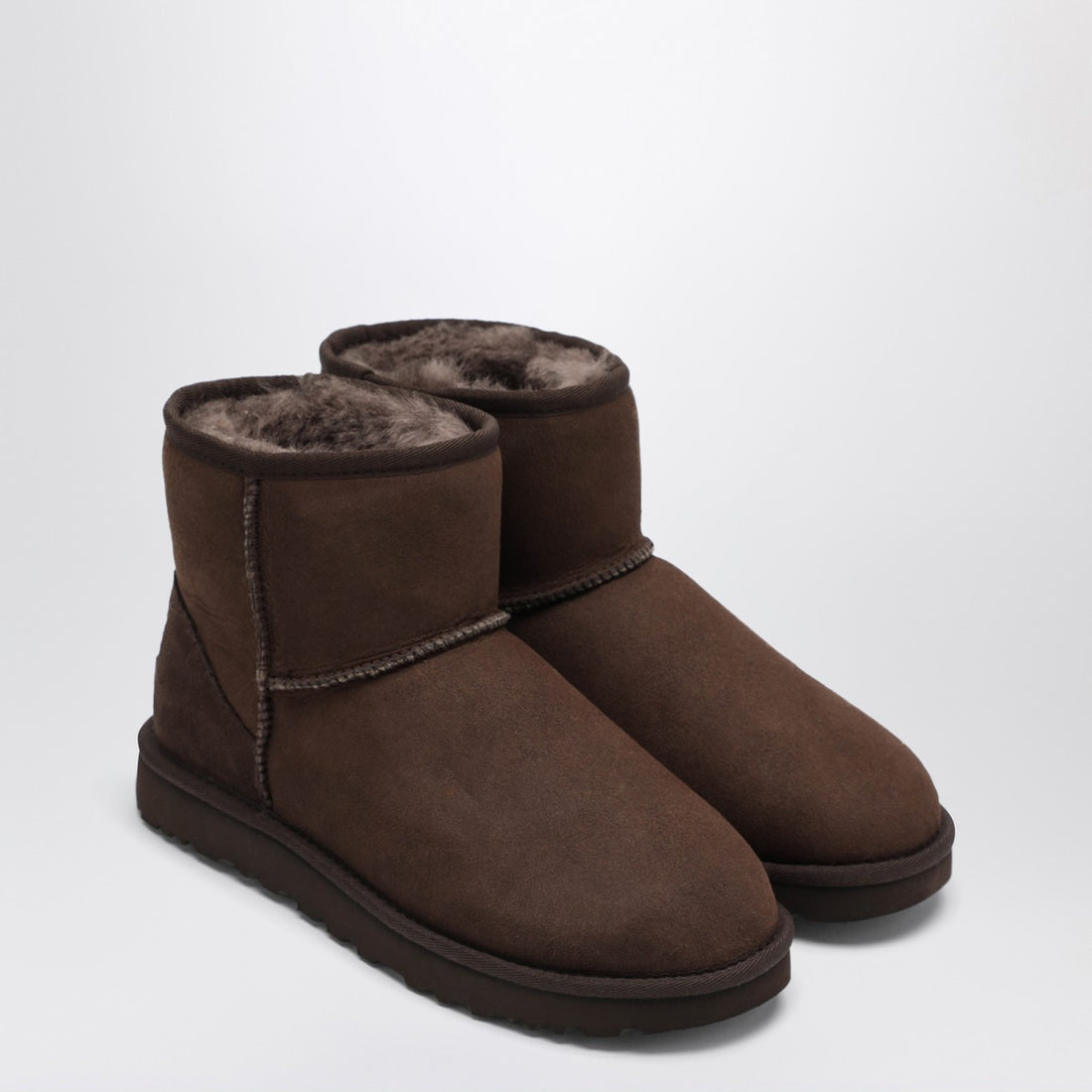 Ugg Classic Mini II Sheepskin and Suede Boots Brown