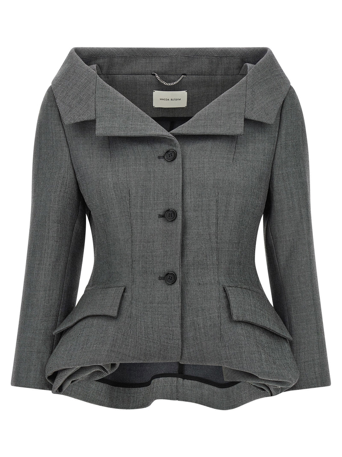 Magda Butrym 02 Blazer Gray