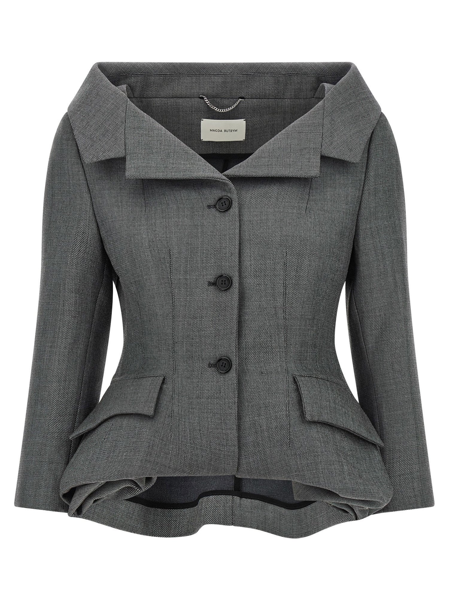 Magda Butrym 02 Blazer Gray