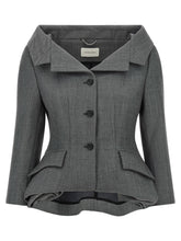 Magda Butrym 02 Blazer Gray