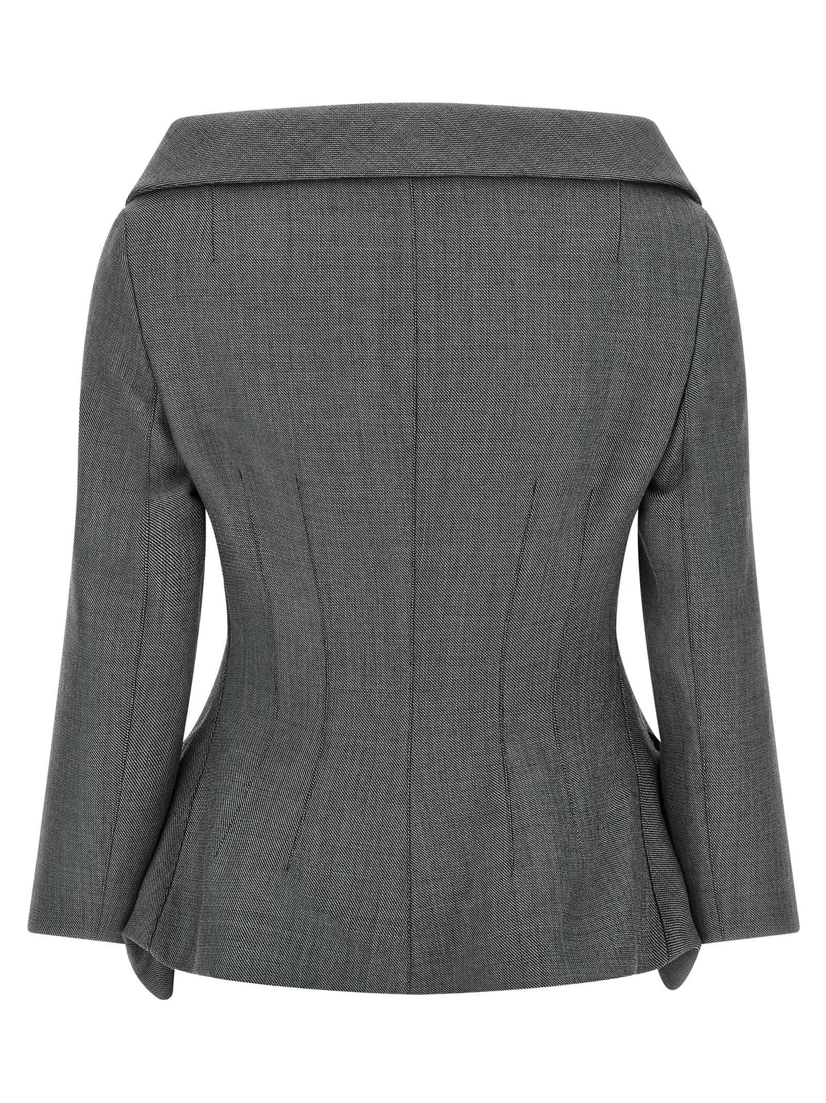 Magda Butrym 02 Blazer Gray