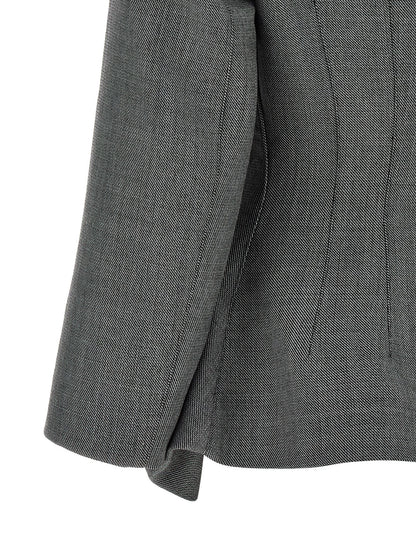 Magda Butrym 02 Blazer Gray