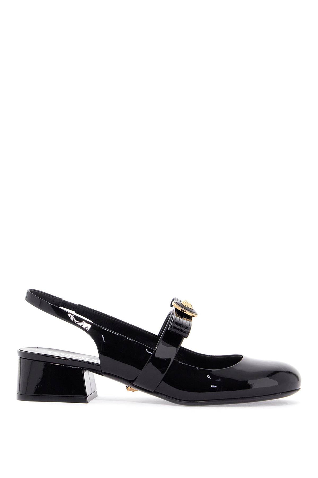 Versace Gianni Ribbon Slingback Black