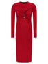 Versace Safety Pin Dress Red