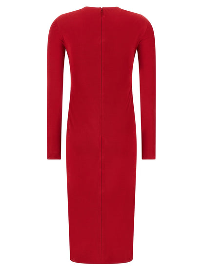 Versace Safety Pin Dress Red