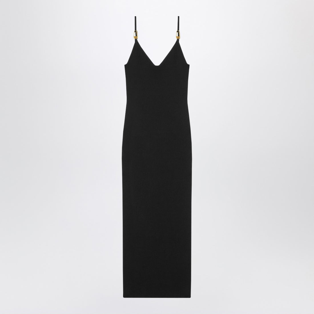 Versace Knitted Midi Dress Black