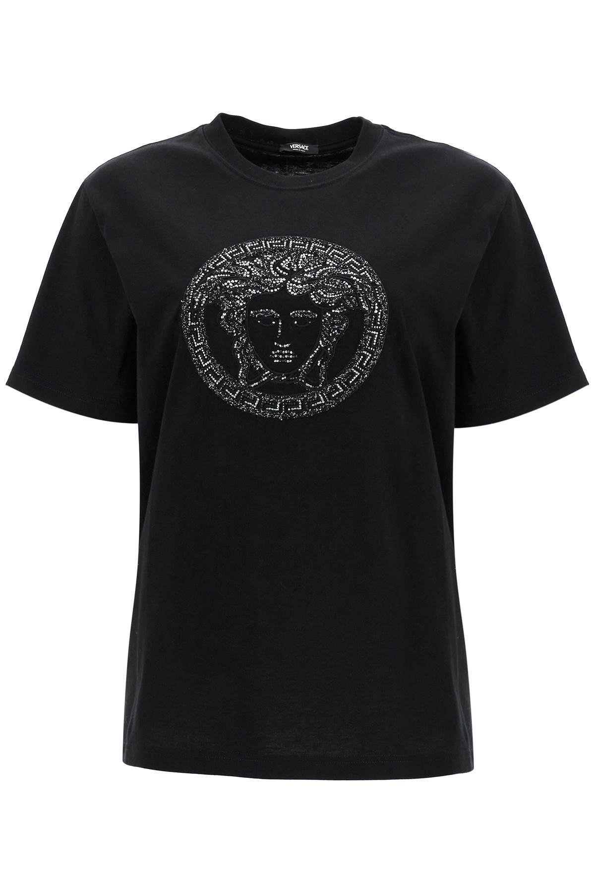 Versace medusa embroidered t-shirt