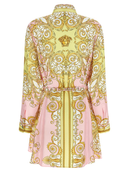 Versace Spring Barocco Dress Multicolor