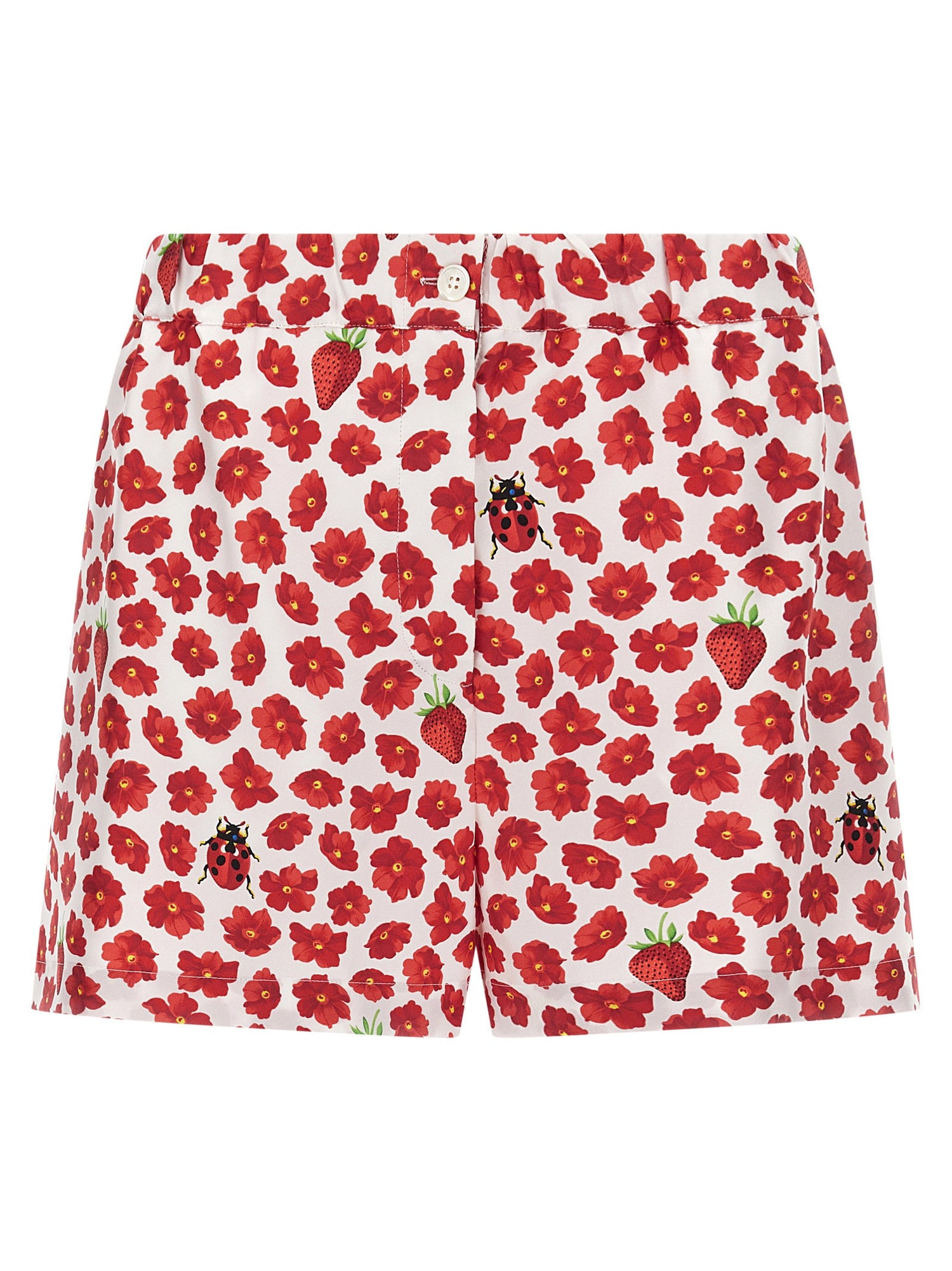 Versace Strawberry Garden Shorts Multicolor