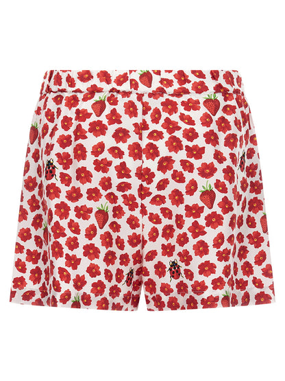 Versace Strawberry Garden Shorts Multicolor