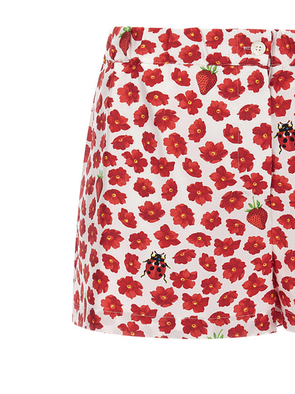 Versace Strawberry Garden Shorts Multicolor