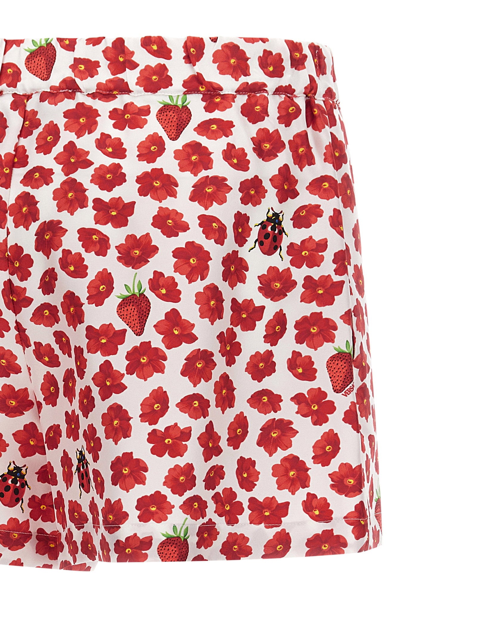 Versace Strawberry Garden Shorts Multicolor