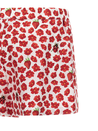 Versace Strawberry Garden Shorts Multicolor
