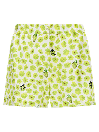 Versace Strawberry Garden Shorts Multicolor